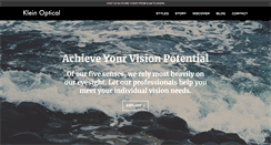 Desktop Screenshot of kleinoptical.com