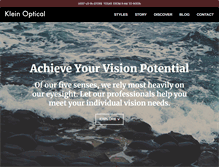 Tablet Screenshot of kleinoptical.com